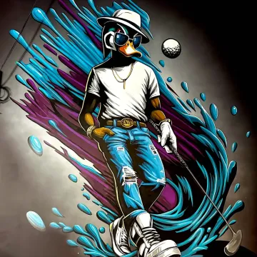 Water Hazard Mural at Par 3, Newport on the Levee:  Newport, KY Water Hazard Mural at Par 3, Newport on the Levee:  Newport, KY